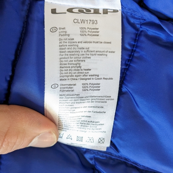 Black Lightweight Down Jacket Loap Medium - Picture 6 of 6